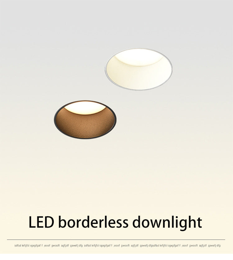 LED Borderless Downlight 12W 15W Replaceable Spot Lights Recessed Ceiling Lamp 85-265V For Home Shop Indoor Lighting