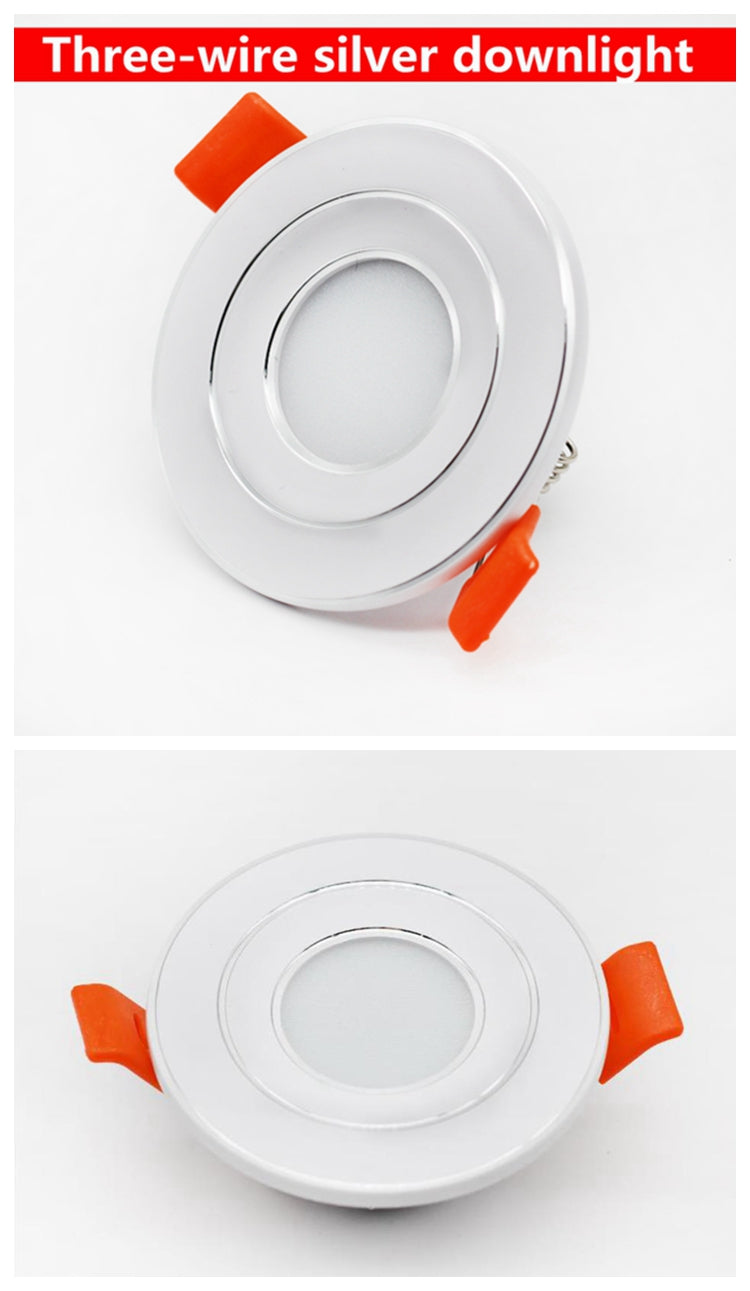 LED embedded round ceiling light 3w / 5w downlight AC/DC12V AC/DC24V white light / warm white light / neutral light