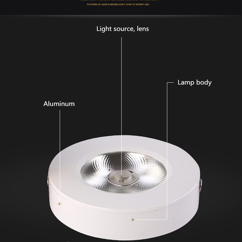 Ultra-thin LED downlight, ceiling spotlight, AC110-240V, cabinet, indoor lighting, warm white and cool white, 3W 5W 7W 10W 15W COB