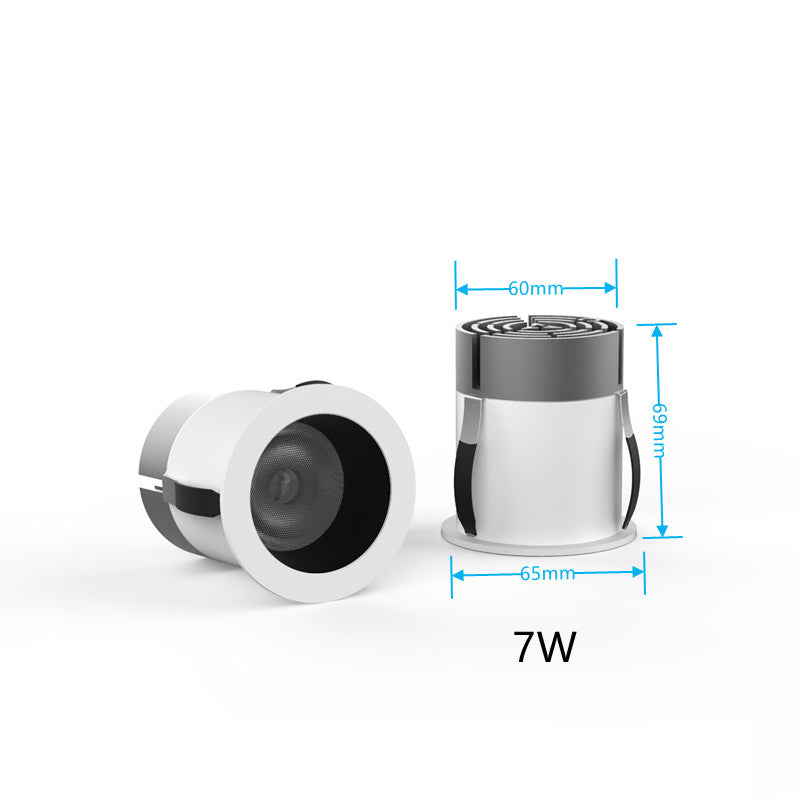 Mini LED Downlight Dimmable 5W 7W 10W COB Spotlight 90-260V Recessed Ceiling Light Anti-Glare Indoor And Outdoor