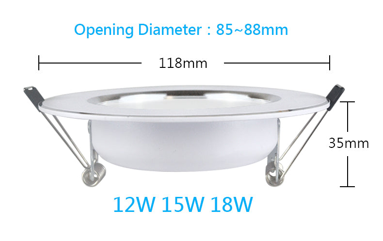 4 Pcs LED Downlight Ceiling Spot 7W 9W 12W 15W 18W 3W 5W 220V Round Recessed Lamp 230V 110V Bulb Bedroom Kitchen Indoor Lighting