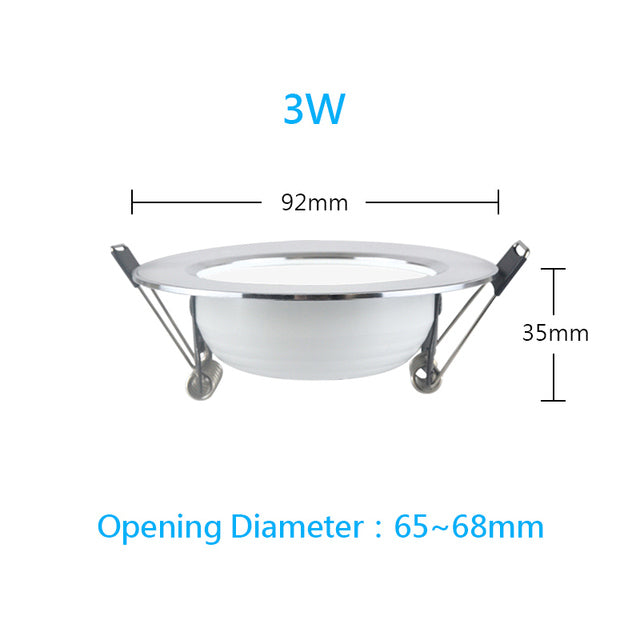 4 Pcs LED Downlight Ceiling Spot 7W 9W 12W 15W 18W 3W 5W 220V Round Recessed Lamp 230V 110V Bulb Bedroom Kitchen Indoor Lighting