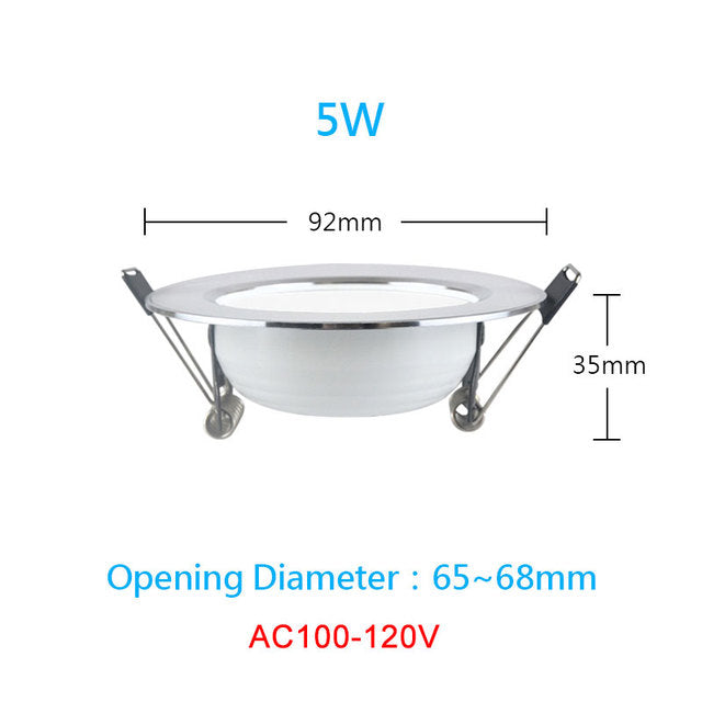 4 Pcs LED Downlight Ceiling Spot 7W 9W 12W 15W 18W 3W 5W 220V Round Recessed Lamp 230V 110V Bulb Bedroom Kitchen Indoor Lighting