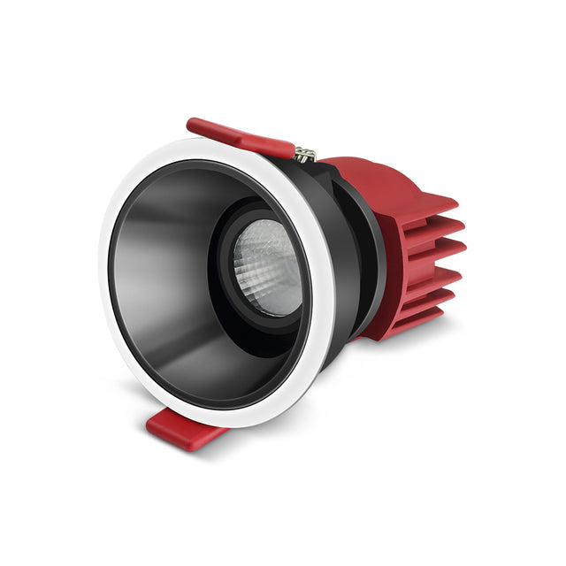 DBF 2021 Anti-Glare Round/Square Ceiling Spot Lights 7W 12W 15W Black Reflector Hotel Wall Washer Embedded Downlights Dimmable