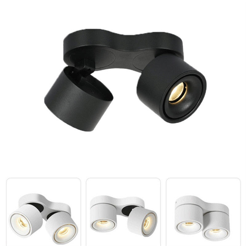 Dimmable surface mounted Rotating LED Downlights 7W 10W 15W 14W 20W 30W COB LED Ceiling Spot Lights 85-260V Lamp Indoor Lighting