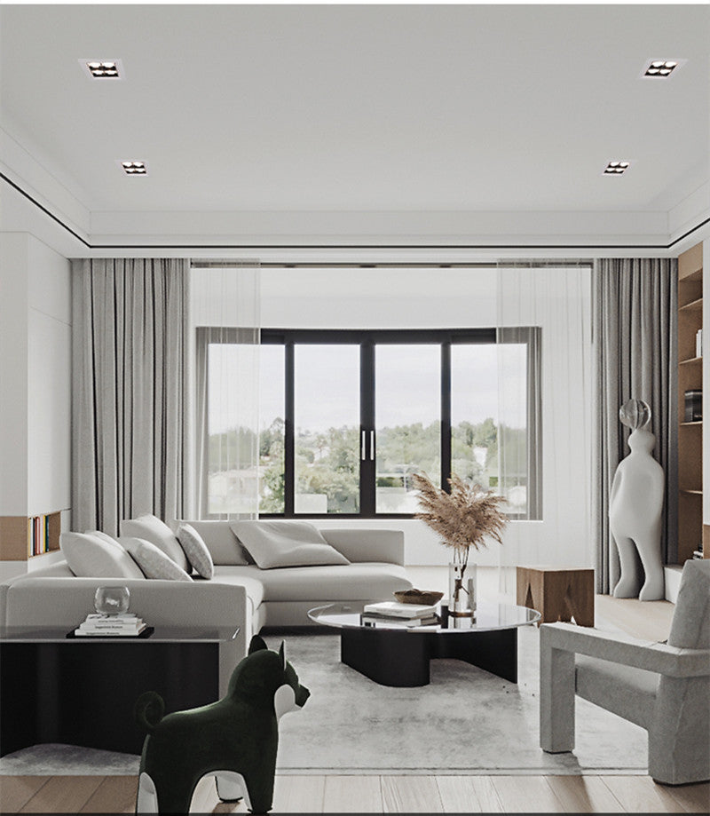 Recessed Square LED Downlights 8W 18W 20W COB LED Ceiling lamps AC220V LED Spot Lights room Hotel clothing store Indoor Lighting