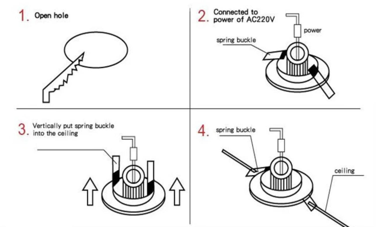 Dimmable LED COB 2.16in Recessed Ceiling Downlight Spotlight Lighting 110V 220V 3W 30W Equivalent Light Bright Lamps with Driver