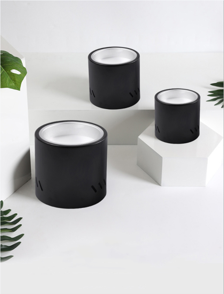 Dimmable Round LED Surface Mounted Downlight Aisle Grille Ceiling Downlight 7W 12W 15W Shop Free Hole Household Lighting 110v 220v