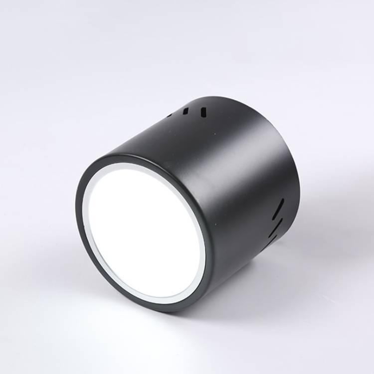 Dimmable Round LED Surface Mounted Downlight Aisle Grille Ceiling Downlight 7W 12W 15W Shop Free Hole Household Lighting 110v 220v