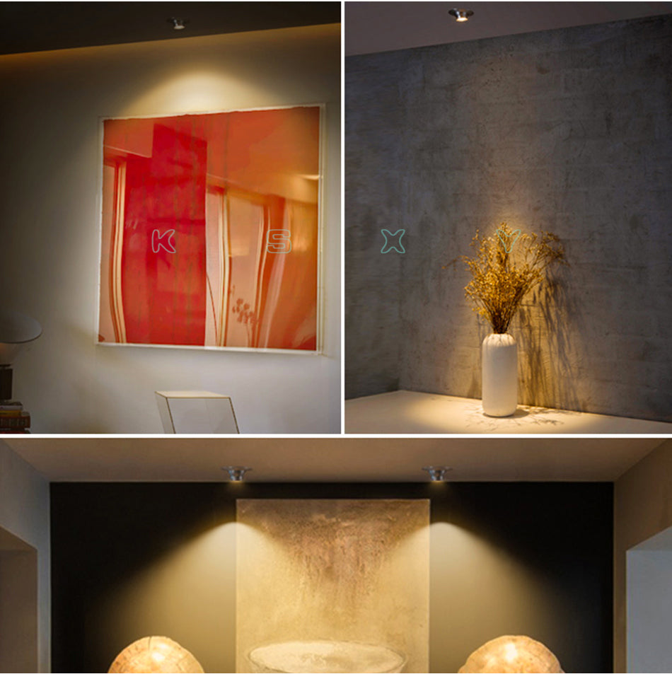 LED White/Warm White AC 85-265V Mini Embedded Light 1W /3W Led Downlight Jewelry Cabinet Lamp LED Mini Spotlight Lamp