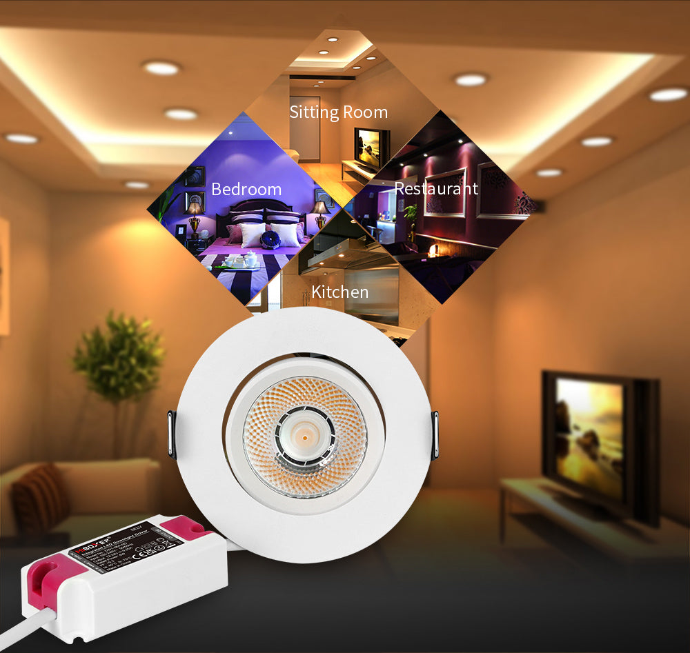 MiBoxer DW1-06A-ND 6W LED Downlight Input Voltage AC110-240V Rotate Led Lamp angle use for Home Lighting