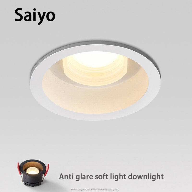 Recessed Anti-glare LED COB Downlight 7W 10W Dimmable 85-265V Ceiling Lamp Spot Light 12W 15W Home Living Room Bedroom Lighting