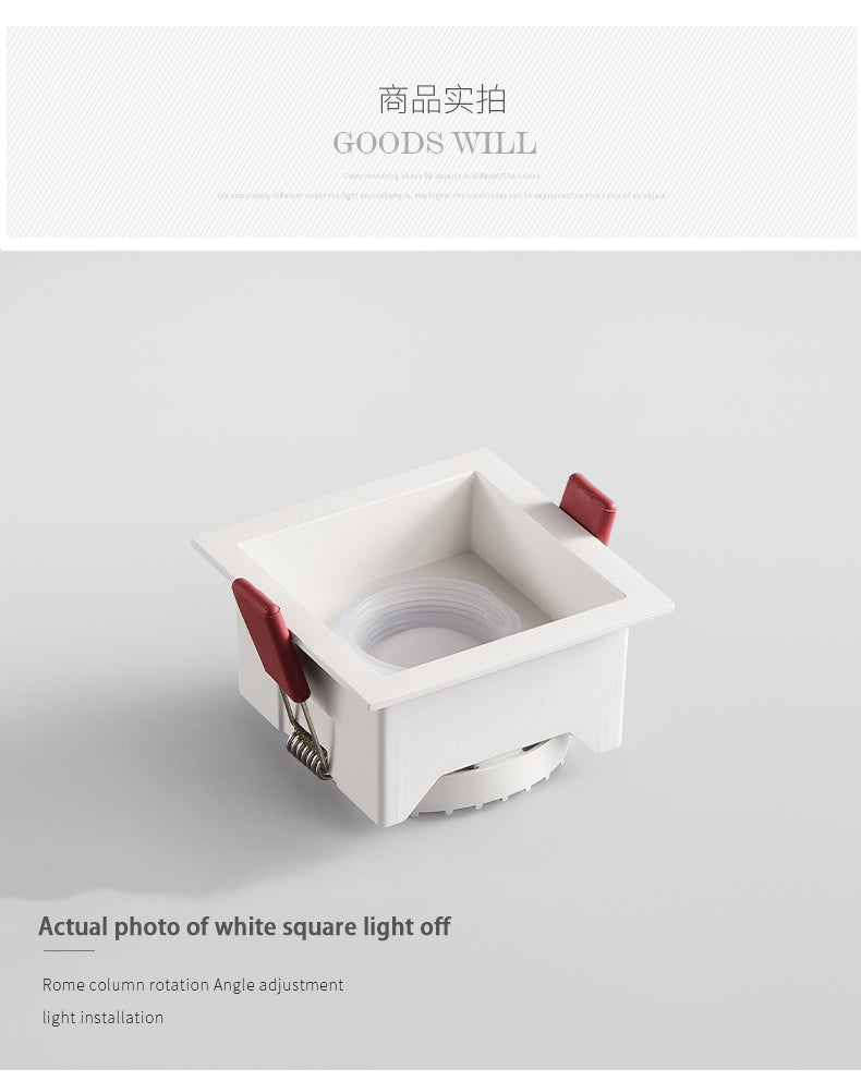 Recessed Anti-glare LED COB Downlight 7W 10W Dimmable 85-265V Ceiling Lamp Spot Light 12W 15W Home Living Room Bedroom Lighting