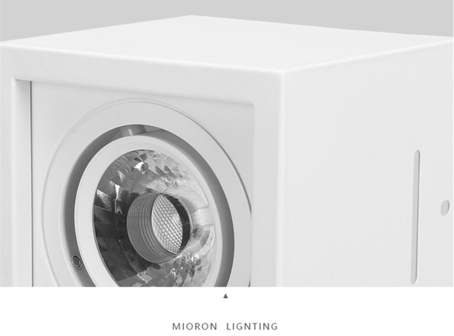 Super Brightness AC 85-230V Square Surface Mounted LED COB Dimmable Downlights 10W 15W 2X10W 2X15W LED Ceiling Lamp Spot Light