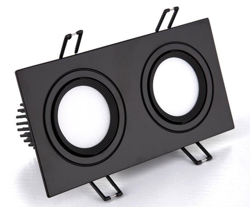 Dimmable AC110V 220V Embedded Single Double Tube LED Downlight COB 7w 9w 12W 24W Spotlight Decorative Ceiling Light Commercial