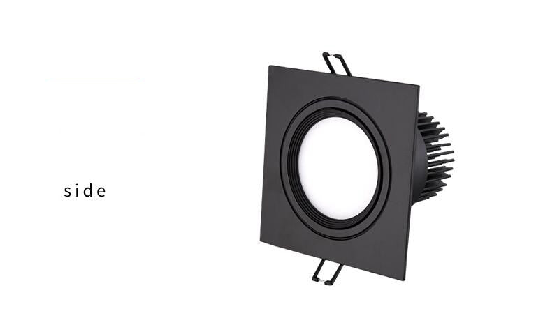 Dimmable AC110V 220V Embedded Single Double Tube LED Downlight COB 7w 9w 12W 24W Spotlight Decorative Ceiling Light Commercial