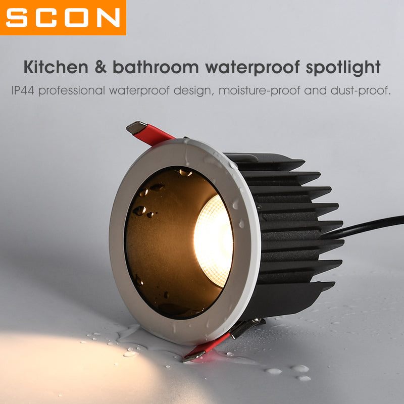 SCON LED Downlights Waterproof IP44 Lamp Ceiling Recessed 7W Safety voltage Recessed LED Lamp Spot Light for Boat for Bathroom