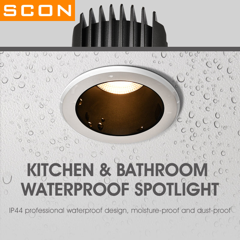 SCON LED Downlights Waterproof IP44 Lamp Ceiling Recessed 7W Safety voltage Recessed LED Lamp Spot Light for Boat for Bathroom