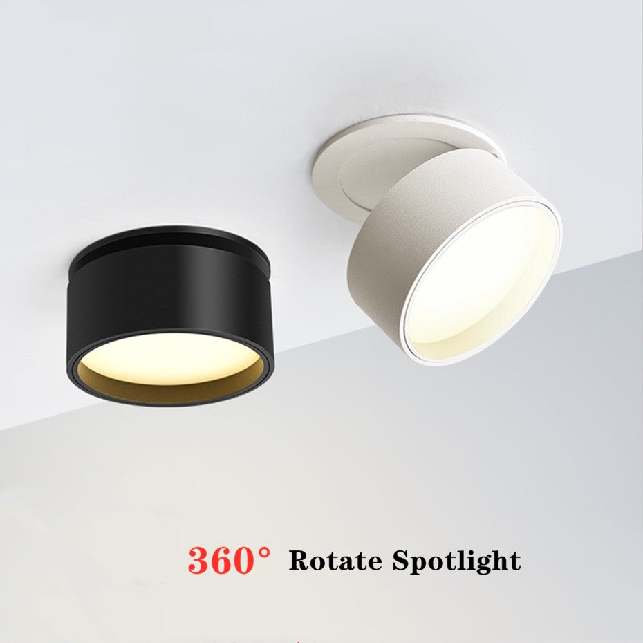 Recessed Led Downlight Foldable Ceiling led Spot Light 360° Rotatable Ceiling Lighting 7W 12W Dimmable For Kitchen Foyer Bedroom
