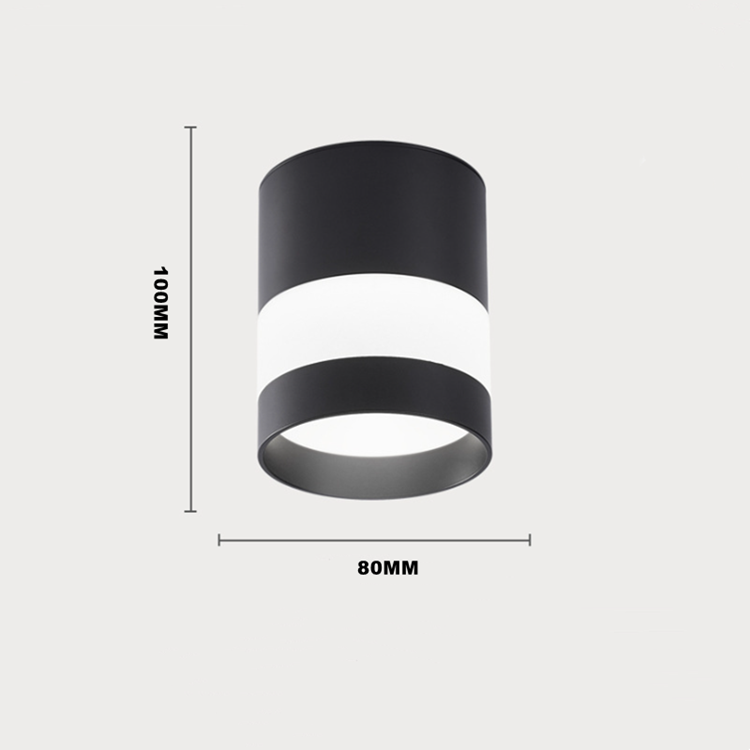 ACETIDE Surface Mounted LED Downlight Round Ceiling Downlight Black/White Soft Light Led Spot Lights Ceiling Fixtures