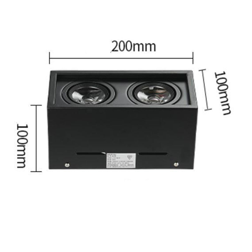 Dimmable 20W Square 6x LED Downlights 110V 220V LED Recessed Ceiling Lamps Down Light for Clothing Shoes Shop Stores