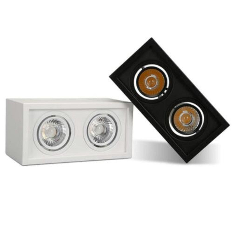 Dimmable 20W Square 6x LED Downlights 110V 220V LED Recessed Ceiling Lamps Down Light for Clothing Shoes Shop Stores