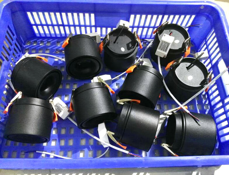 360 degree rotation Round LED Downlight 10W 15W Aluminum AC110V 220V LED Down Light Ceiling Recessed Spot Light