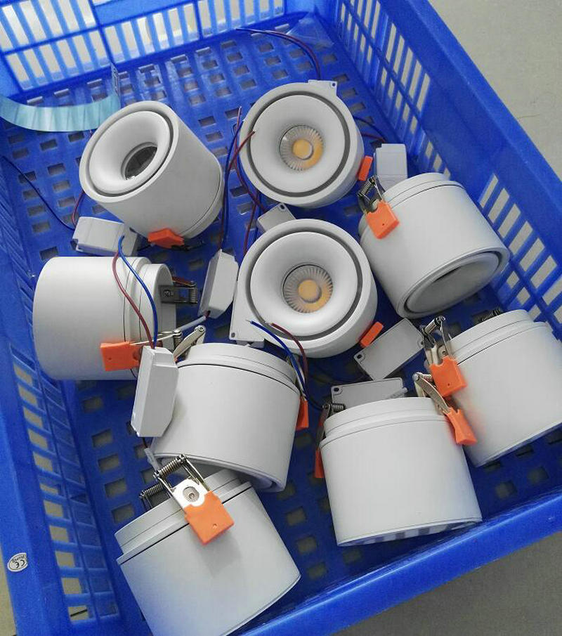 360 degree rotation Round LED Downlight 10W 15W Aluminum AC110V 220V LED Down Light Ceiling Recessed Spot Light