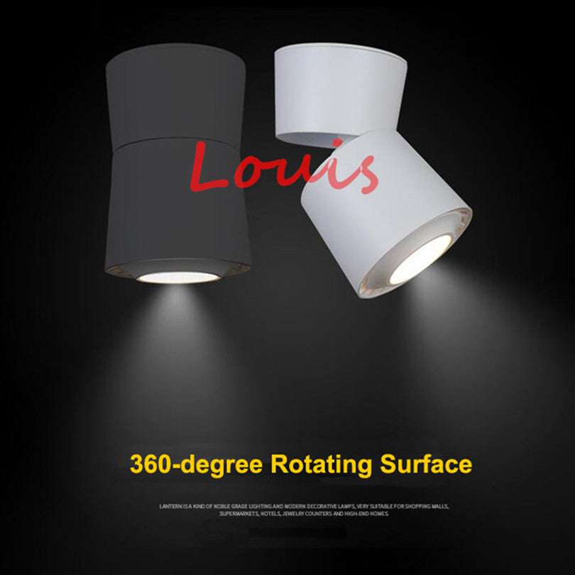 LED Downlights 15W 20W COB LED Ceiling Lamps Adjustable 360 Rotatable LED Track Lights Warm White AC110-220V