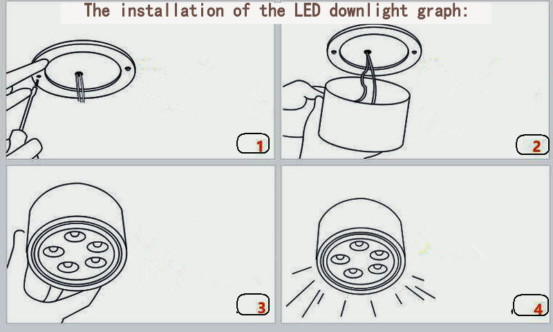 Surface Mounted 10W 15W 20W LED downlight Ceiling Lamps COB LED spot lights 110V 220V Ceiling Fixtures Lighting
