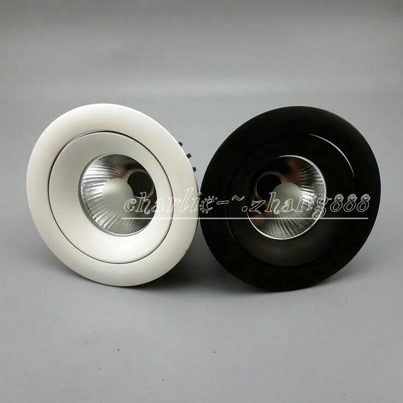 High quality black body White Body dimming LED downlight COB 10W 15W 20W Dimmable LED Spot light led ceiling lamp