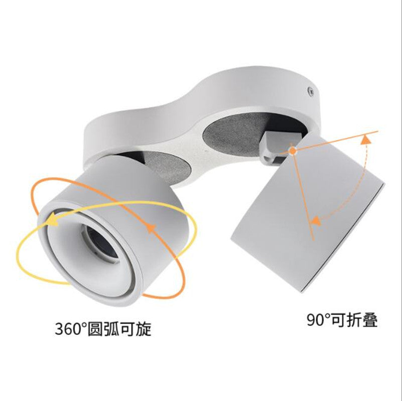Adjustable Rotatable LED Downlight 2x15W 2x20W LED Ceiling Lamp Surface Mounted LED Decoration Spot Light Aluminum 30W 40W 2 pcs