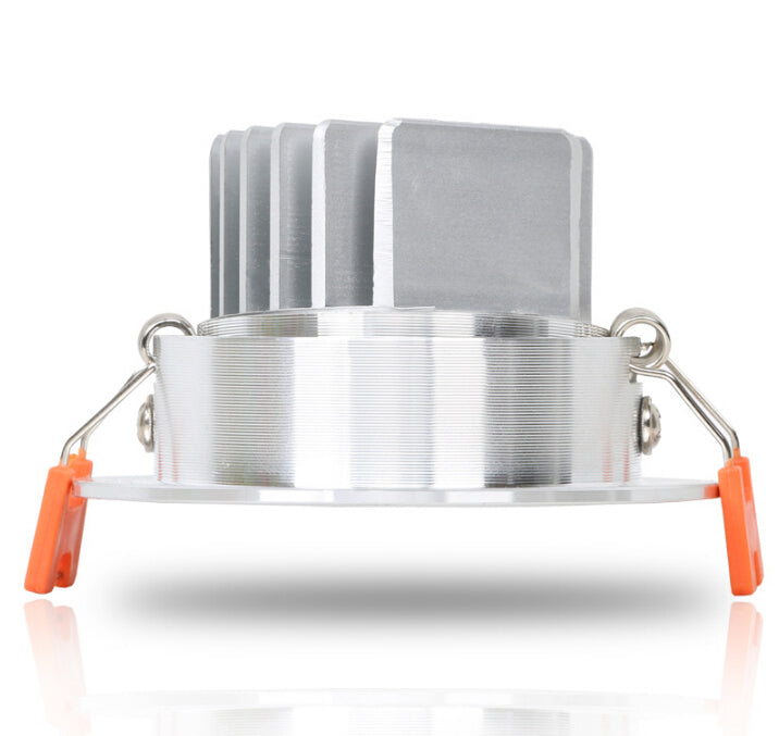 Dimmable Warm White/White/Cold White Silver/White shell COB 9W LED Downlight AC85-265V Recessed LED Down Lamp