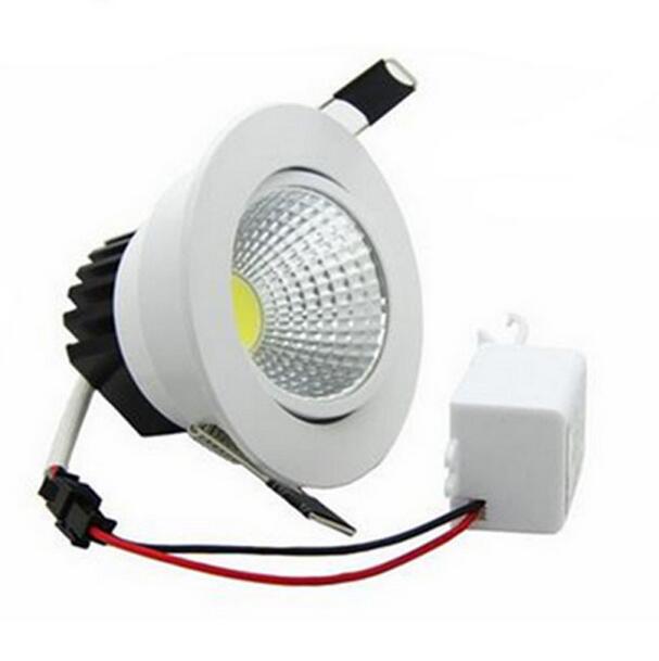 Dimmable Led downlight light COB Ceiling Spot Light 3W 5W 7W 9W 12W 85-265V ceiling recessed Lights Indoor Lighting