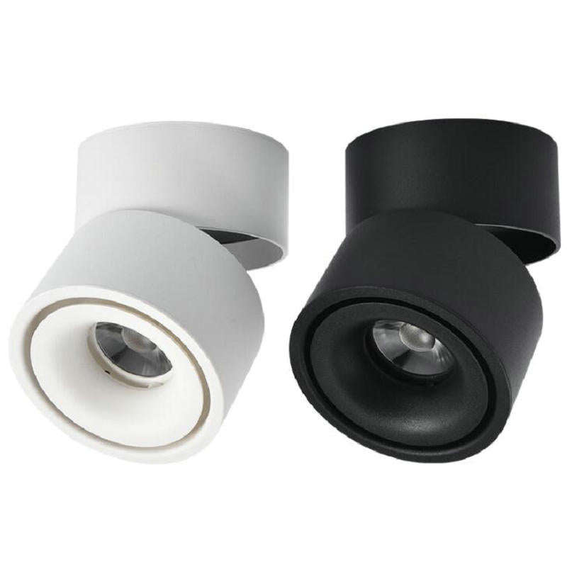 LED downlights Surface Mounted 10W 15W 20W COB Ceiling Spotlight 360 degree Rotation Ceiling Downlight White AC85-265V