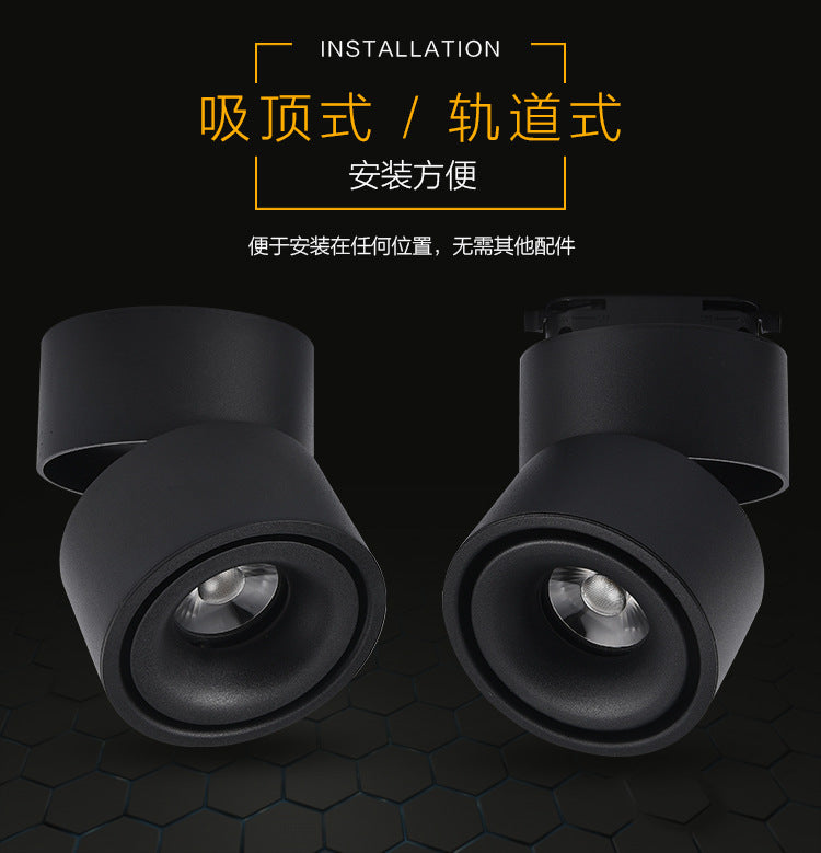 LED downlights Surface Mounted 10W 15W 20W COB Ceiling Spotlight 360 degree Rotation Ceiling Downlight White AC85-265V