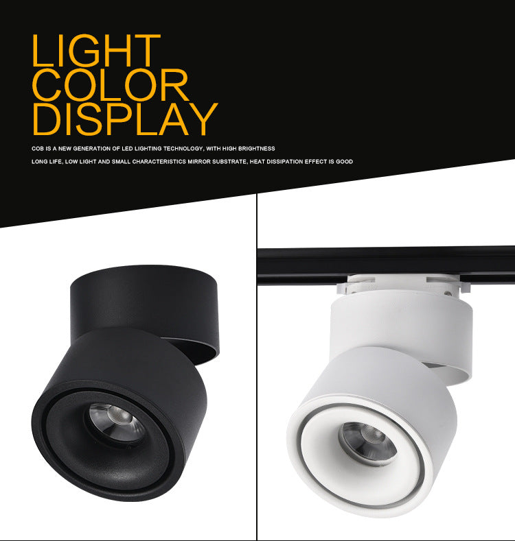 LED downlights Surface Mounted 10W 15W 20W COB Ceiling Spotlight 360 degree Rotation Ceiling Downlight White AC85-265V