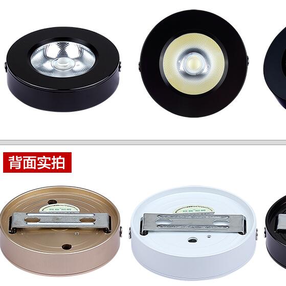 New Arrival AC220V LED Downlights 3W 5W COB Surface Mounted Downlights downlight anti-glare bedroom living room corridor