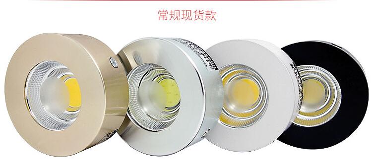 New Arrival AC220V LED Downlights 3W 5W COB Surface Mounted Downlights downlight anti-glare bedroom living room corridor