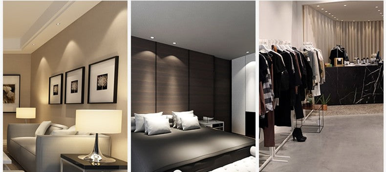 Pack of 10 Pocketman 110/220V 9W LED Ceiling Light Downlight,with LED Driver,Warm White Spotlight Lamp Recessed Lighting Fixture