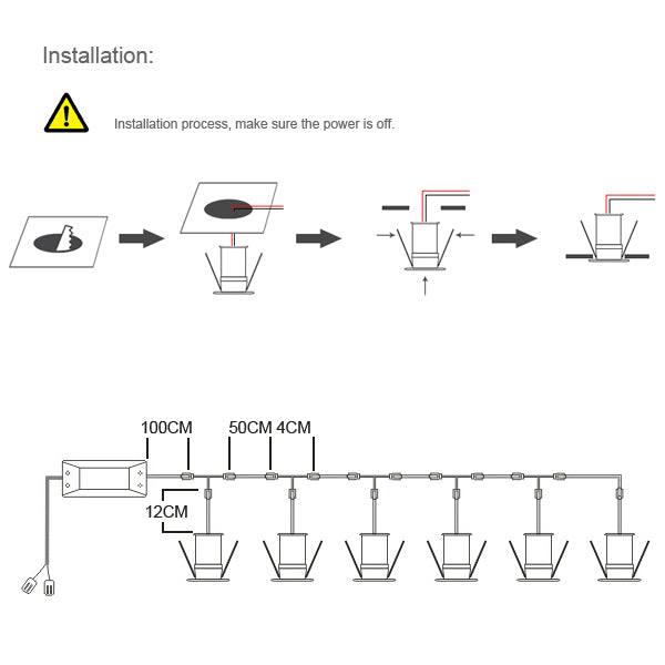 New Dimmable Recessed led downlight 4w dimming LED Spot light 30 degree led ceiling lamp AC85-265V