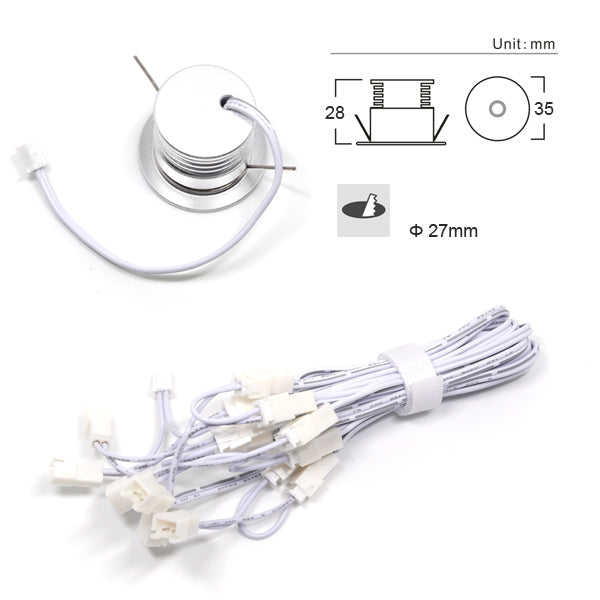 New Dimmable Recessed led downlight 4w dimming LED Spot light 30 degree led ceiling lamp AC85-265V