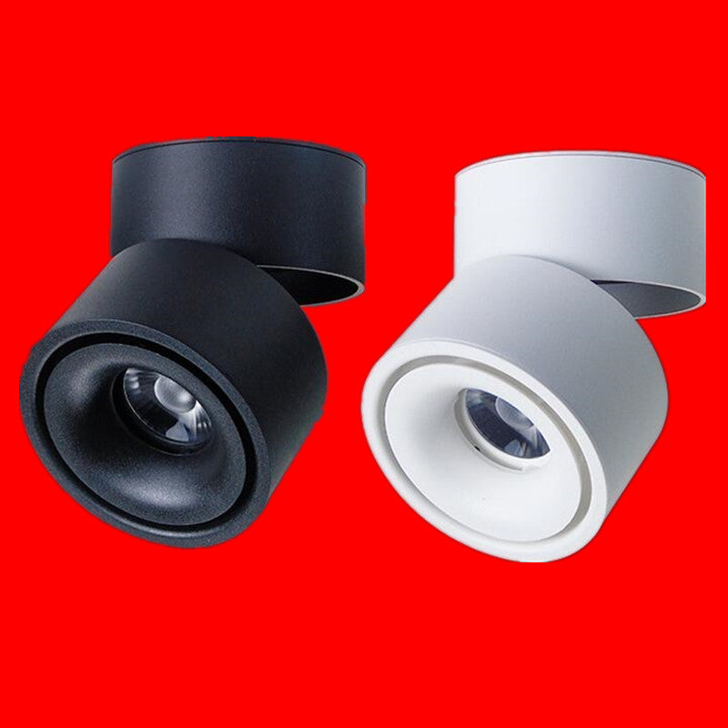 YRANK Mounted 15W 20W COB LED Dimmable Adjustable Recessed Ceiling Lamps Indoor Spot Downlights Black/White Body