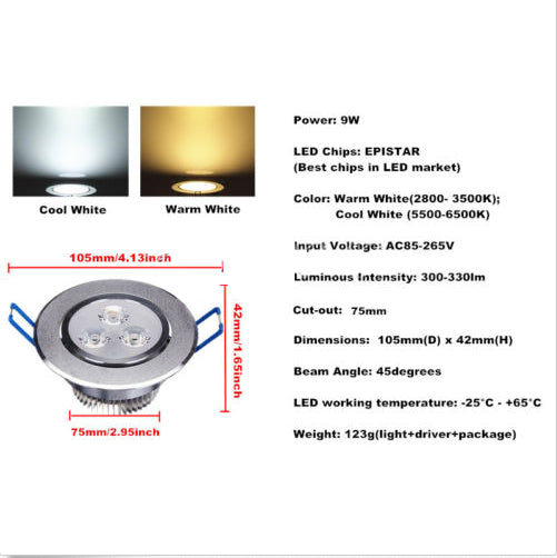 Recessed downlight spot rotary 7X3W 85-265V LED lamp Spotlight For Background Bar Restaurant home Decor