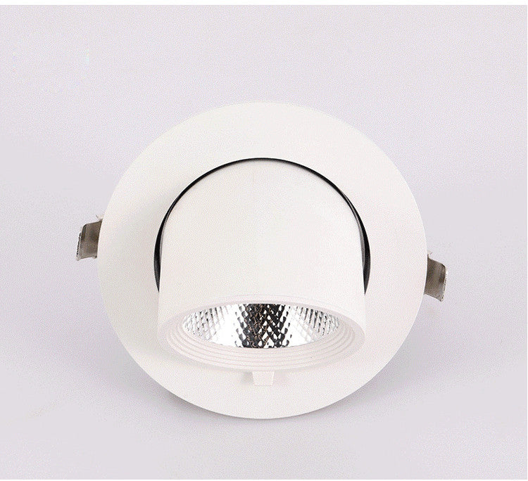 Dimmable Embedded retractable LED COB Ceiling 10W 15W 20W 30W AC85-265V adjustable 360 Degree LED Trunk Downlight Home lighting