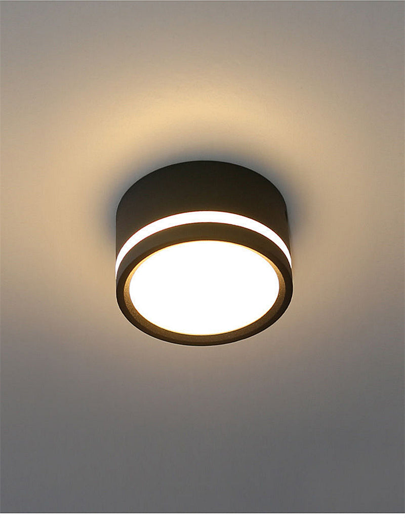 LED Downlight Dimmable Round 15W Living Dining Room Kitchen Bedroom Aisle Balcony Indoor Surface Mounted Ceiling Lamps 110V 220V