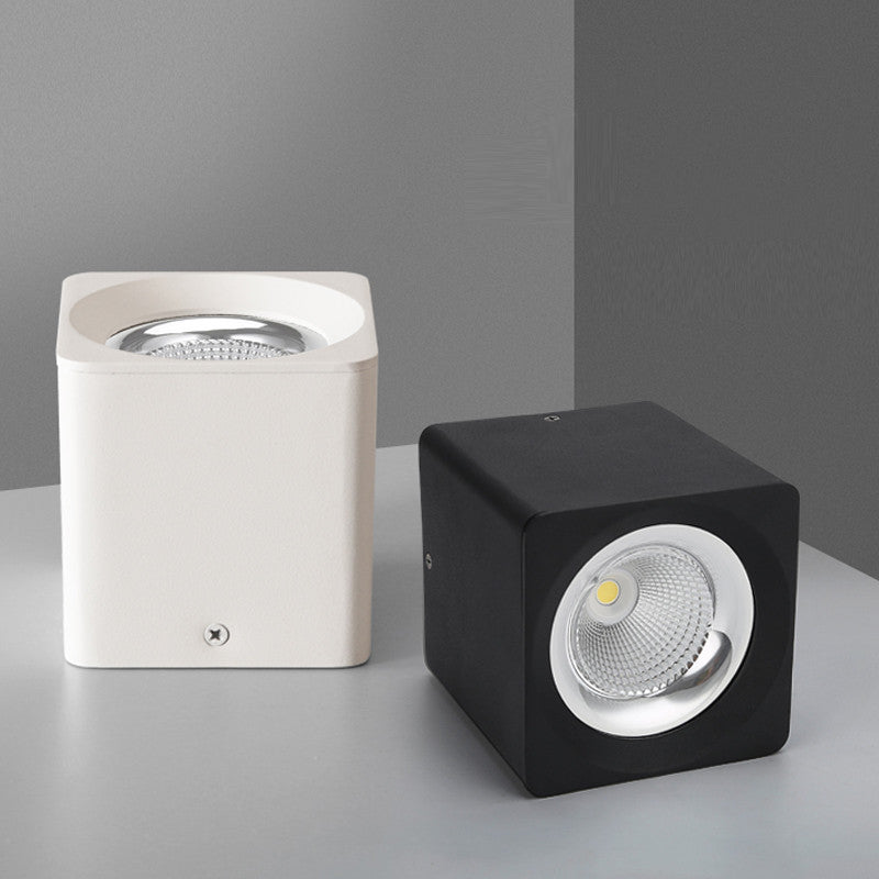 Surface Mounted Ceiling Downlight 10W Square AC85-265V Lamp COB Led Downlights Ceiling Spot Light