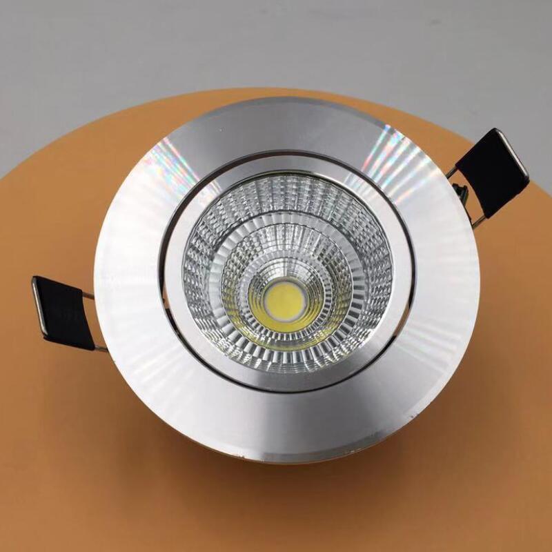 LED COB downlight Dimmable Recessed LED Ceiling Lamp 10w 12w 15w 20w 30w Spot Light White/warm LED lamp