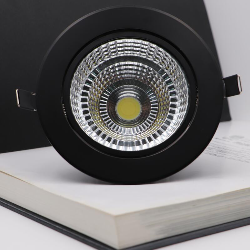LED COB downlight Dimmable Recessed LED Ceiling Lamp 10w 12w 15w 20w 30w Spot Light White/warm LED lamp