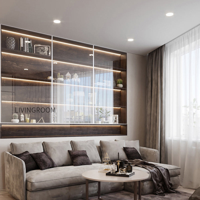 LED Ultra Thin Downlight Lamp 3W 6W 9W 12W 18W Led Ceiling Recessed Grid Downlight Slim Round Panel Light Cold White Light